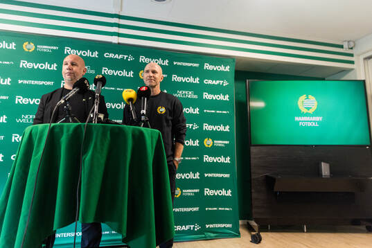Sportchef Mikael Hjelmberg och Henrik Rydström