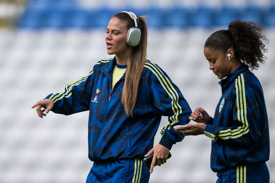 Bella Andersson and Felicia Schröder of Sweden