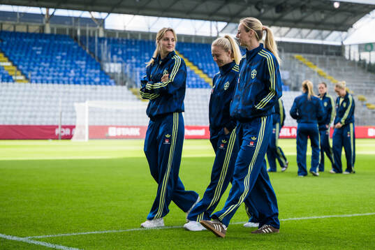 Nathalie Björn, Rebecka Blomqvist and Amanda Ilestedt of