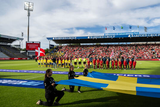 Players of Denmark and of Sweden