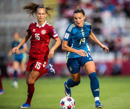 Frederikke Thøgersen of Denmark and Johanna Rytting