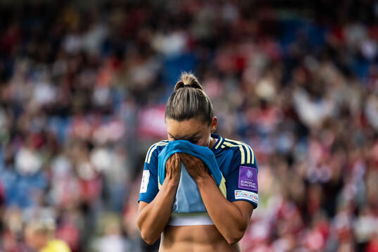 Bläddra bland fler bilder av Football, FIFA Women's World Cup Qualifier, Denmark - Sweden