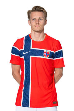 Martin Ødegaard of the Norwegian national football team
