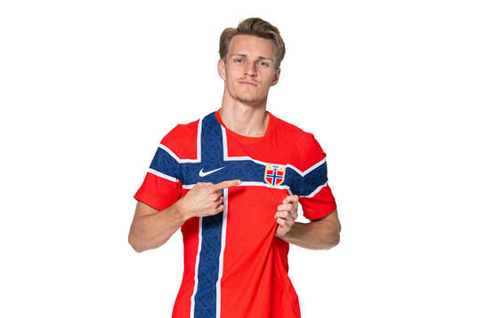 Martin Ødegaard of the Norwegian national football team