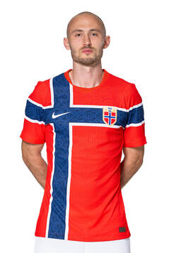 Fredrik Aursnes of the Norwegian national football team