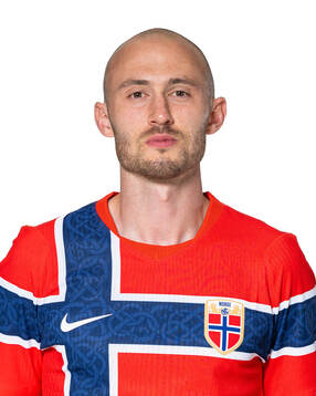 Fredrik Aursnes of the Norwegian national football team