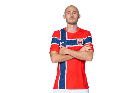 Fredrik Aursnes of the Norwegian national football team