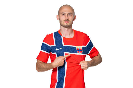Fredrik Aursnes of the Norwegian national football team