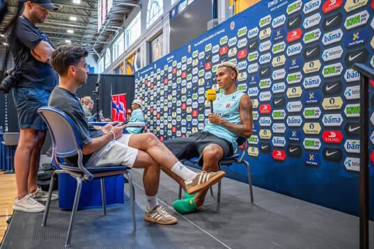Bläddra bland fler bilder av Football, FIFA World Cup 2026, day -6, Norway, press event