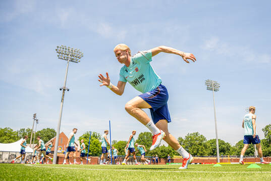 Morten Thorsby of the Norwegian national football team at a