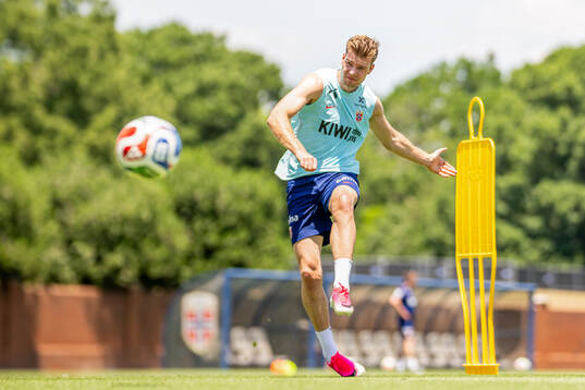 Alexander Sørloth of the Norwegian national football team