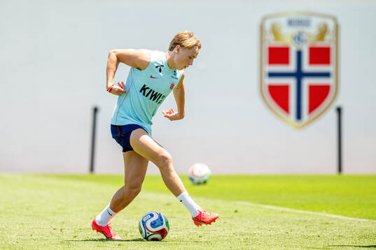 Andreas Schjelderup of the Norwegian national football team