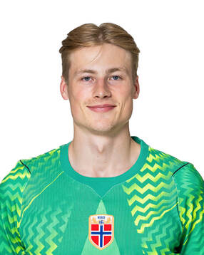 Goalkeeper Sander Tangvik of the Norwegian national