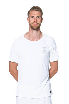 Kristoffer Ajer of the Norwegian national football team