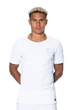 Antonio Nusa of the Norwegian national football team poses