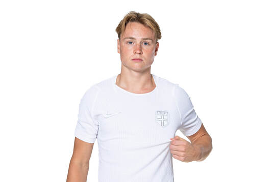 Andreas Schjelderup of the Norwegian national football team