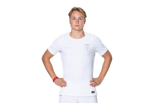 Andreas Schjelderup of the Norwegian national football team