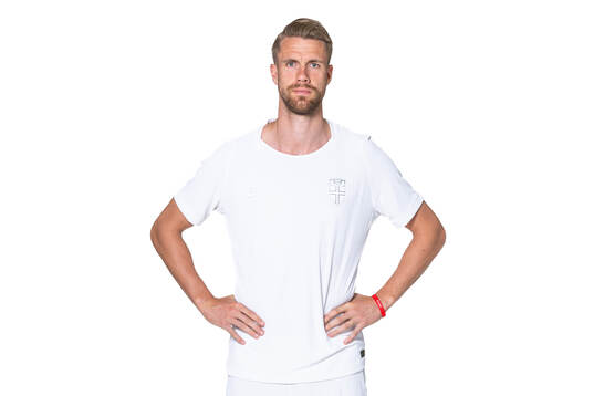 Kristoffer Ajer of the Norwegian national football team