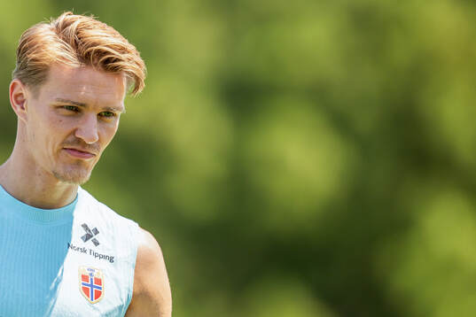 Martin Ødegaard of the Norwegian national football team at