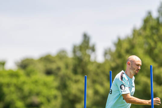 Fredrik Aursnes of the Norwegian national football team at