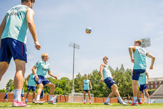 Henrik Falchener of the Norwegian national football team at