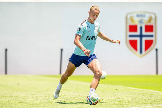 Thelo Aasgaard of the Norwegian national football team at a