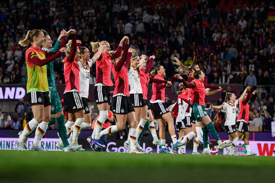 Players of Germany celebrate