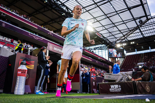 Synne Jensen of Norway warms up