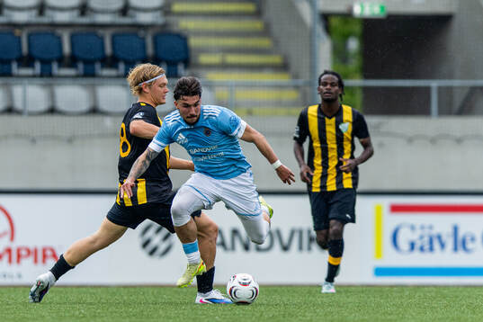Gefles Alen Zahirovic och Hammarby TFFs William Axelsson