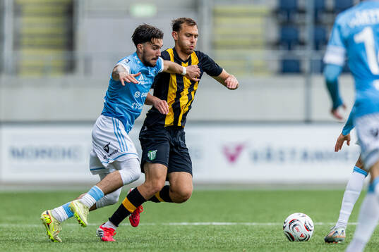 Gefles Alen Zahirovic och Hammarby TFFs Casper Eklund