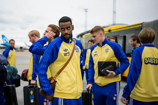 Alexander Isak of the Swedish national football team