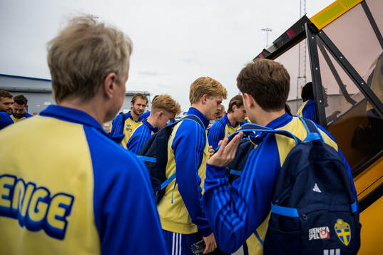 Lucas Bergvall of the Swedish national football team