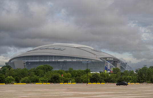 General exterior view of AT&T Stadium