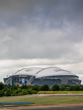 General exterior view of AT&T Stadium