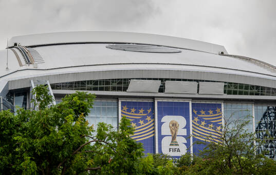 General exterior view of AT&T Stadium