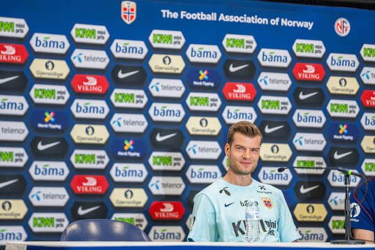 Alexander Sørloth of the Norwegian national football team