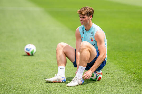Henrik Falchener of the Norwegian national football team at