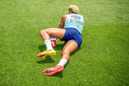 Antonio Nusa of the Norwegian national football team at a