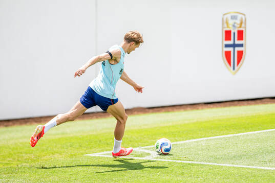 Martin Ødegaard of the Norwegian national football team at