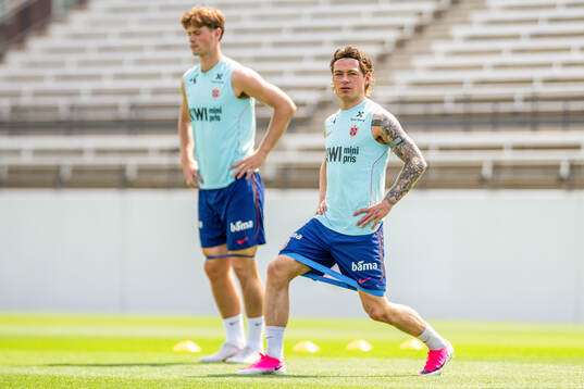 Patrick Berg of the Norwegian national football team at a