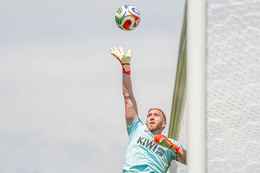 Goalkeeper Egil Selvik of the Norwegian national football