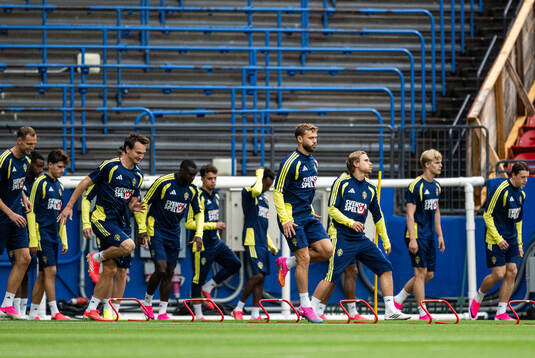 Hjalmar Ekdal and Jesper Karlström of the Swedish national