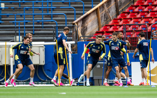 Viktor Gyökeres of the Swedish national football team at a