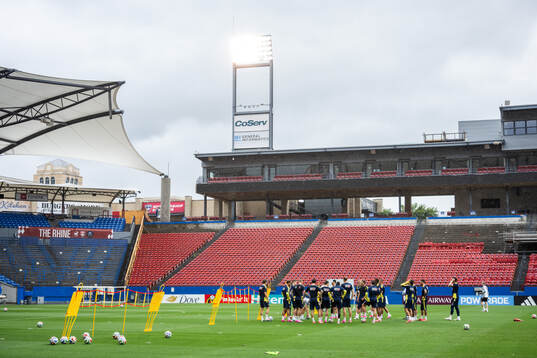 Players of the Swedish national football team at a training