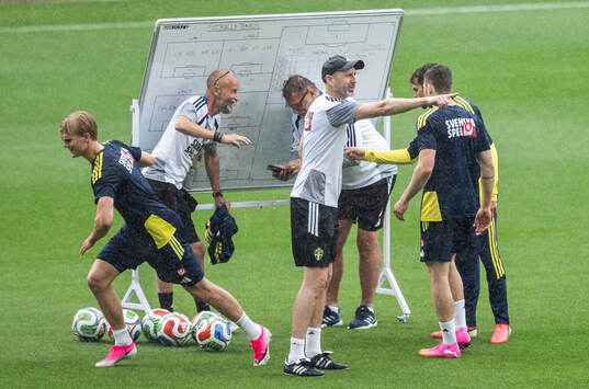 Assistant coach Andreas Georgson of the Swedish national