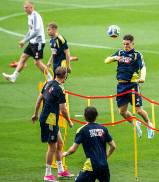 Viktor Gyökeres of the Swedish national football team at a