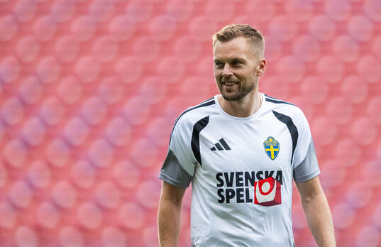 Assistant coach Sebastian Larsson of the Swedish national
