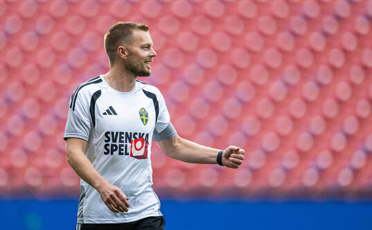 Assistant coach Sebastian Larsson of the Swedish national