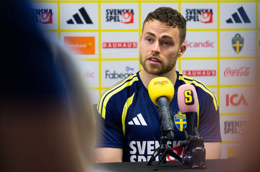 Gabriel Gudmundsson of the Swedish men's national football