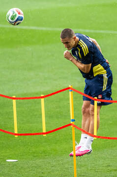 Gustaf Lagerbielke of the Swedish national football team at